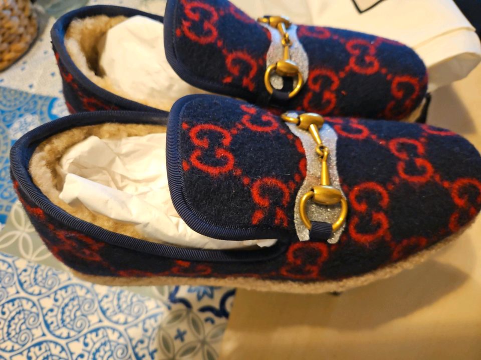 Gucci Filzstoff Vintage Flats 36 in Überherrn