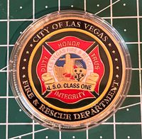 Challenge Coin/ Münze Fire and Rescue Department Las Vegas Hessen - Elz Vorschau