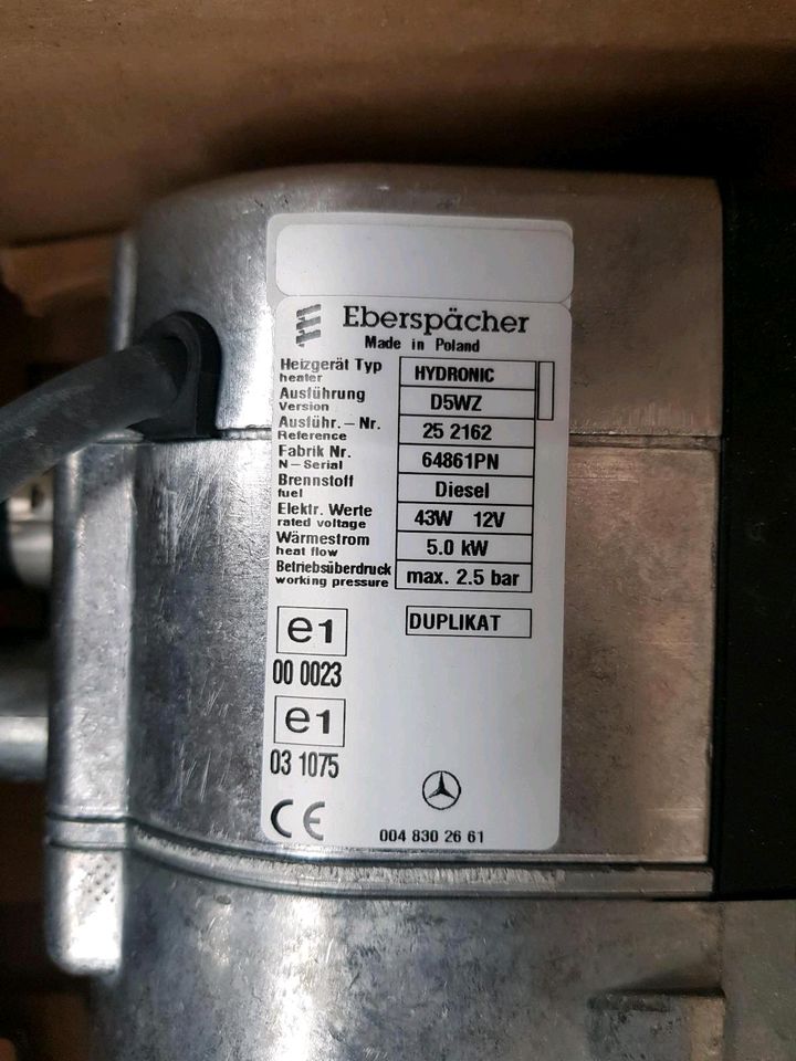 Eberspächer Standheizung D5WZ Heizgerät Hydronic Eberspächer in Grüna (Sachsen)