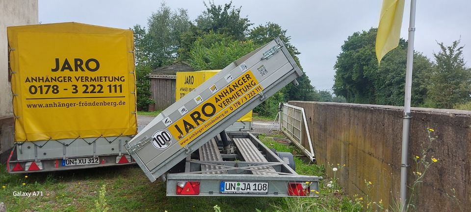 Dreiseitenkipper Anhänger zu mieten, leihen in Fröndenberg (Ruhr)