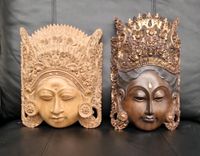 2 Original Bali Masken, Wunderschöne Holzmasken aus Bali Baden-Württemberg - Wutöschingen Vorschau