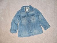 Bluse Gr. 98 langärmlig blau Mädchen jeansoptik Leipzig - Wiederitzsch Vorschau