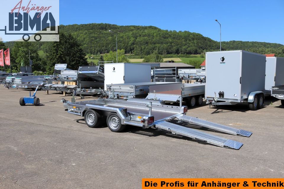 Hapert Indigo Maschinentransport Anhänger 3to 305x159 Ram. Plane in Mühlhausen im Täle