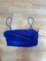Basic top lila violett bandeau raffung bauchfrei crop träger gr.s Bayern - Asbach-Bäumenheim Vorschau