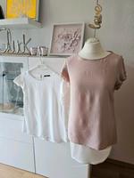 2 x Zero *  Bluse mit Rüschenärmeln * Größe 36 * Weiß * Rose * Niedersachsen - Achim Vorschau