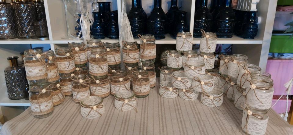 Verkaufe Windlichter Vasen Dekoration Hochzeit in Hofgeismar