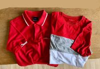 T-Shirt + Polo Hemd _ L _ Gr. 164 _ rot  weiß  grau Hessen - Dieburg Vorschau