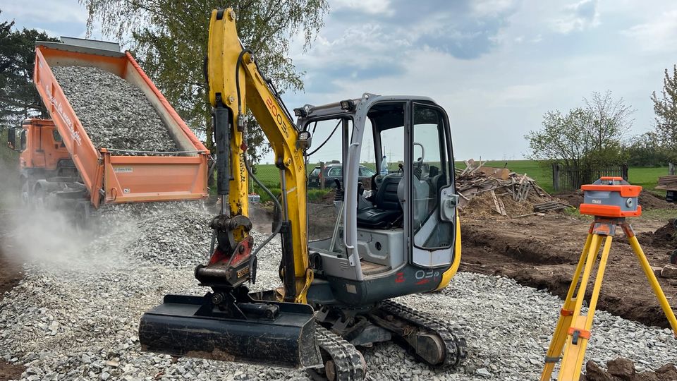 Minibagger-Service Baggerarbeiten Erdbau Tiefbau Lohnbaggern in Bleicherode