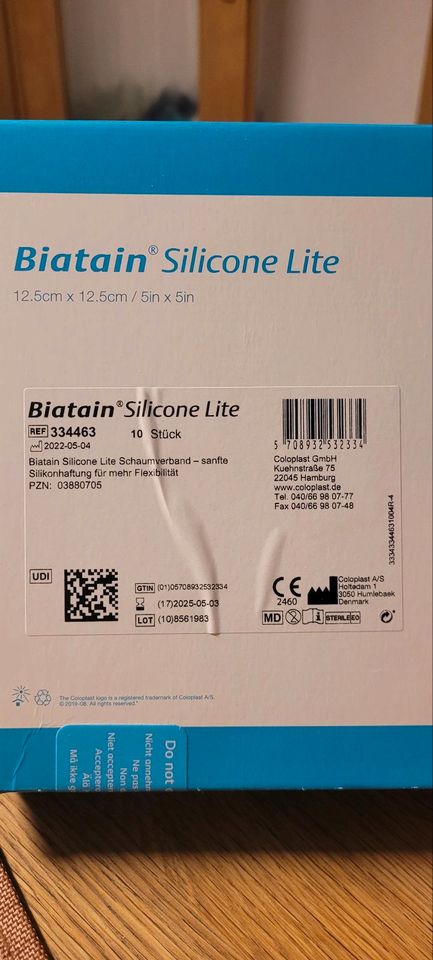 BIATAIN Silicone Lite Schaumverband 12,5x12,5 cm in Windsbach