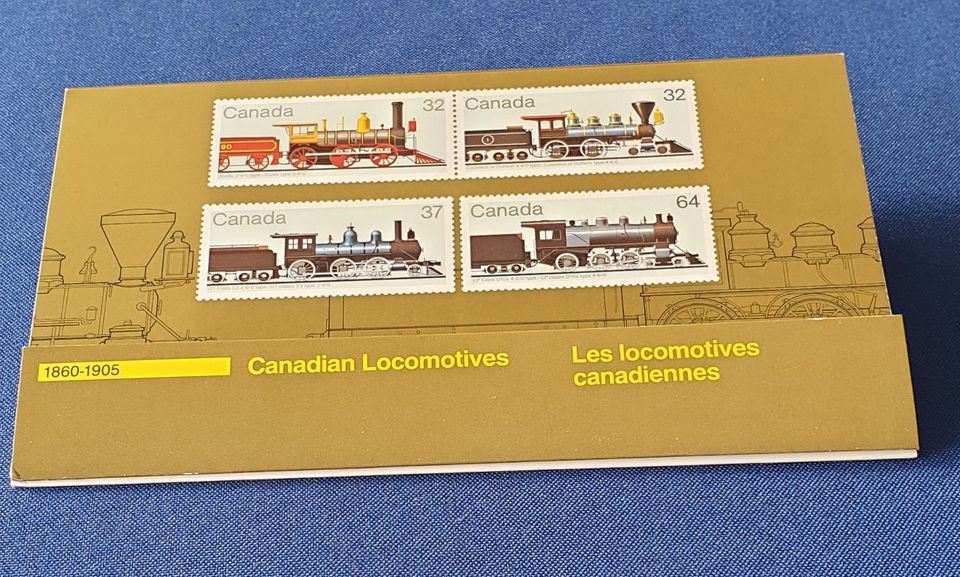 Kanadische Briefmarken „Canadian Locomotives“ 1860-1905, 4 St. in Ditzingen