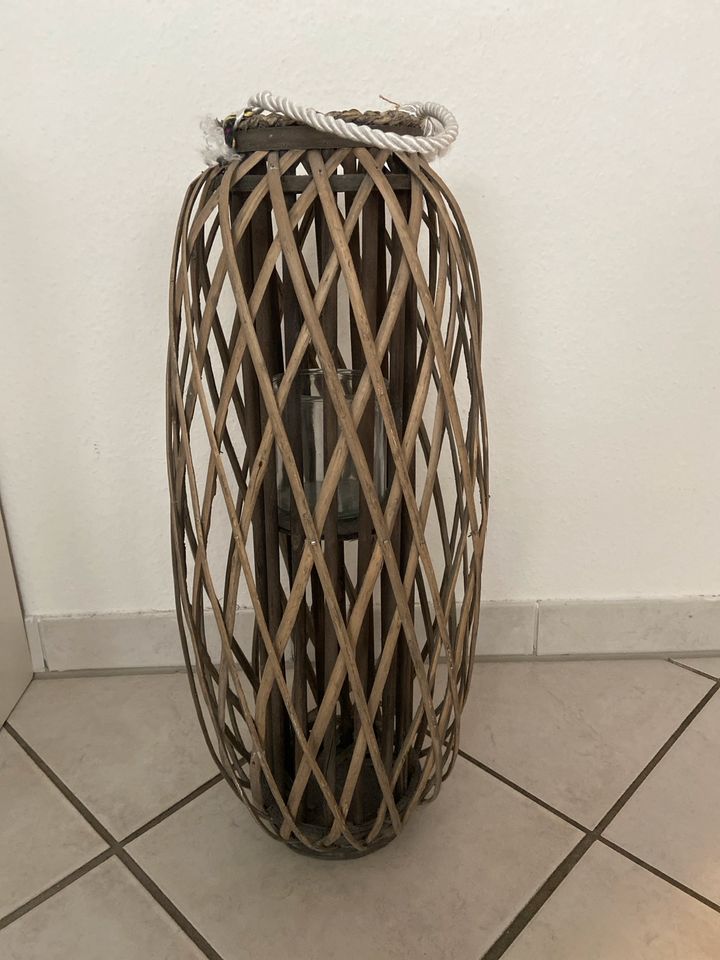 Deko Vase / Rattan Vase in Wildeshausen