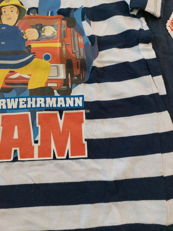 T-Shirt Paket Gr 122 Jungen Feuerwehrmann Sam in Paderborn