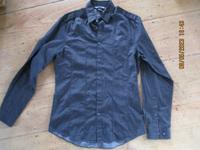 Hemd langarm H&M 170 bzw. 37 /38 dunkelgrau anthrazit Hessen - Erbach Vorschau