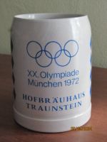 Bierkrug XX. Olympiade München 1972, Hofbräuhaus Traunstein Bayern - Trostberg Vorschau