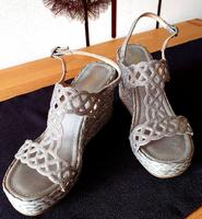 Sandalen Wedges Espandrille ALMA EN PENA Silber Kristalle 40 Neu Bayern - Kulmbach Vorschau