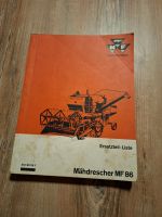 Mähdrescher MF 86 Ersatzteil -Liste Niedersachsen - Marienhafe Vorschau