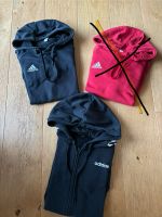 Gr. M: 2 x Adidas: Hoodie + Sweatjacke, schwarz Niedersachsen - Damme Vorschau