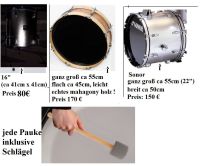 Fantrommel mit Schlägel - Standtom Floor Pauke Drum u.a. Sonor Berlin - Wilmersdorf Vorschau