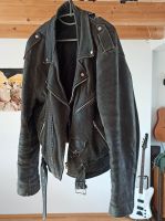 Schwarze Lederjacke - used look - (Biker, Terminator) Bayern - Würzburg Vorschau