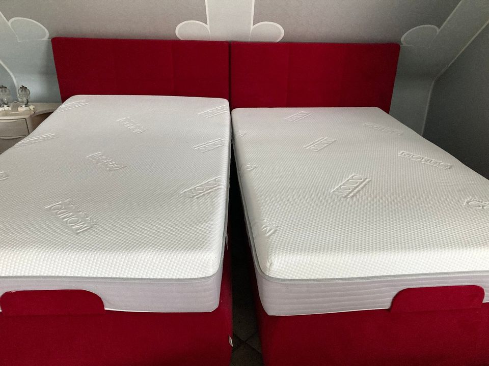 Boxspringbett Mondo elektrisch 2x 120x200cm / 240 cm wie neu!!!! in Rommerskirchen