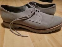 Hellgraue Schuhe Schnürschuhe grau Tamaris Wildleder München - Schwabing-Freimann Vorschau
