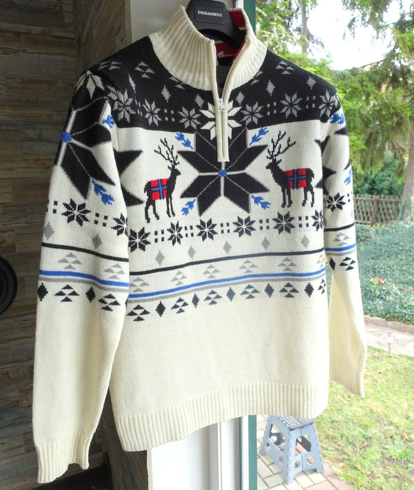 Nebulus Pullover L pulli sweater strick ski weste weiss in Freilassing