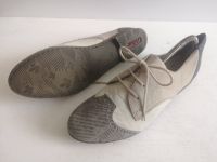 Damen Schuhe Schnürer Rieker Gr 41 beige grau Kunstleder Duisburg - Rheinhausen Vorschau