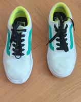 Vans Sneaker Old Skool Weiß Grün Gr. 36 Neuhausen-Nymphenburg - Neuhausen Vorschau