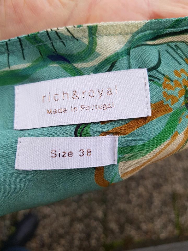 Rich Royal Bluse 38 Viskose Türkis in Mühlheim am Main