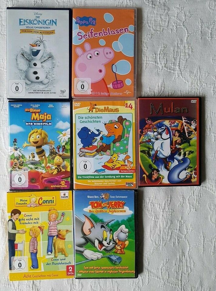 Kinder DVD Conni Peppa Pig Mulan Biene Maja Eiskönigin Tom&Jerry in Berlin