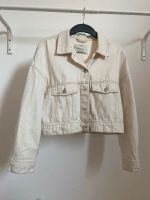 Jeansjacke beige stradivarius L cropped Bayern - Bergrheinfeld Vorschau