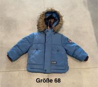 Neuwertig! Winterjacke Little Dude Gr. 68 - blau Kunstpelz Niedersachsen - Ostercappeln Vorschau