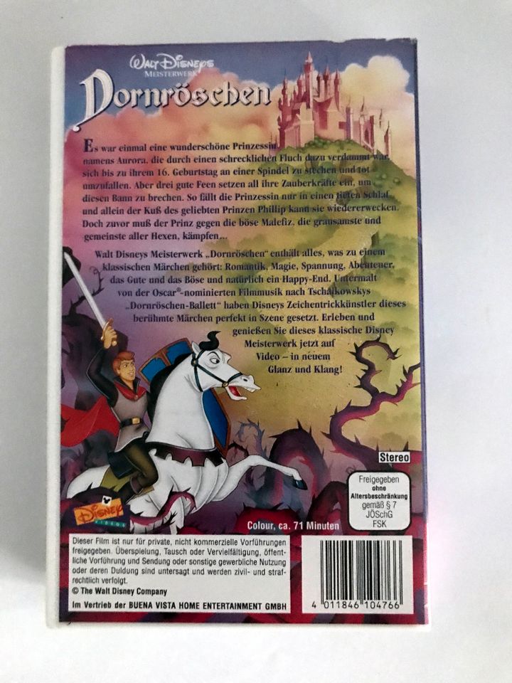 Dornröschen / Walt Disney's Meisterwerke / VHS in Wurzen