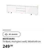 Ikea Besta Burs TV Bank Sideboard  Hochglanz 1Monat alt Nordrhein-Westfalen - Alsdorf Vorschau