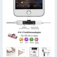 ♦️Adaptter für iPhone 2in1 Blitz Adapter Ladekabel/headset Bayern - Weiden (Oberpfalz) Vorschau