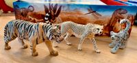 3 Schleich Raubtiere, Gepard, Schneeleopard, Tiger Baden-Württemberg - Korb Vorschau