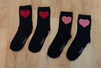 4xDamen-Socken, Gr.35-38, schwarz mit Herz,weiß mit Muster neu Sachsen - Flöha  Vorschau