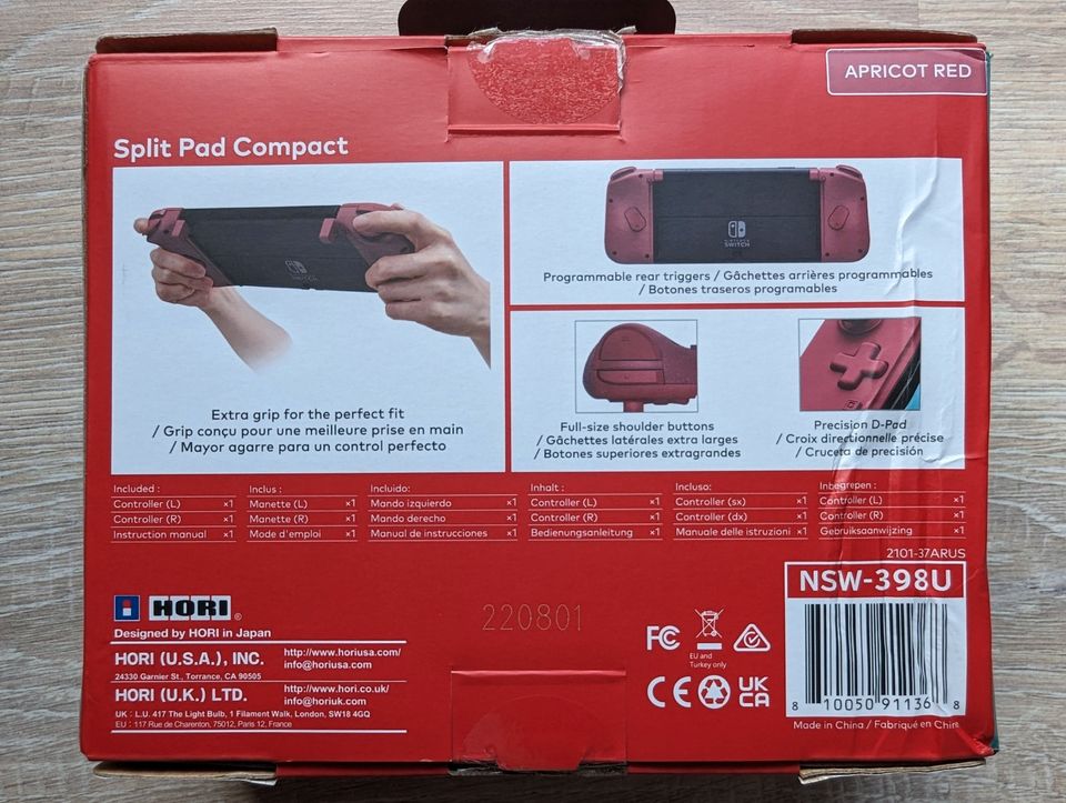 Hori Split Pad Compact - Pro Controller - Apricot Neuwertig & OVP in  Rheinland-Pfalz - Mainz | Weitere Konsolen gebraucht kaufen | eBay  Kleinanzeigen ist jetzt Kleinanzeigen