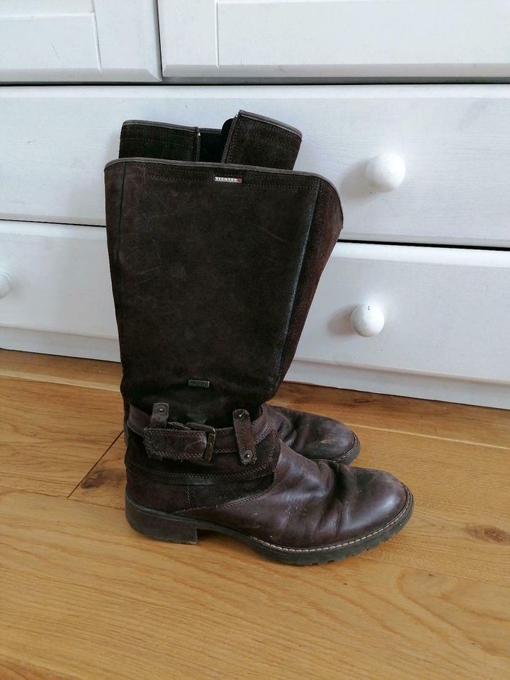 RICHTER Stiefel Gr. 39 Braun Echtleder gefüttert Schuhe in Wuppertal