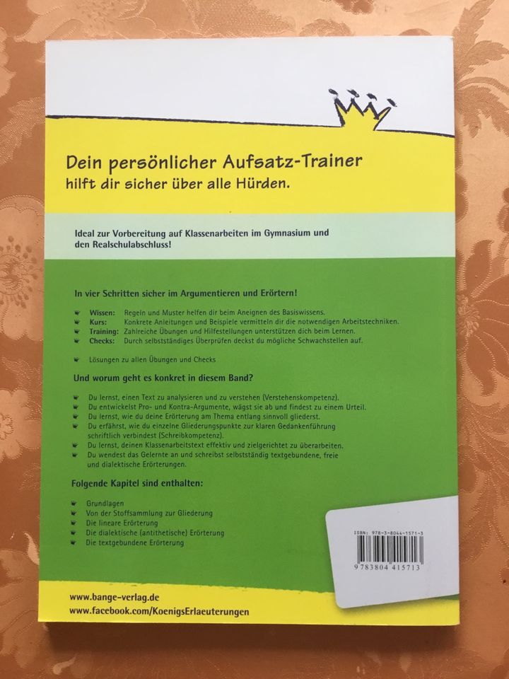 Deutsch Aufsatz Training 9/10 Gymnasium u. Realschule in Korntal-Münchingen