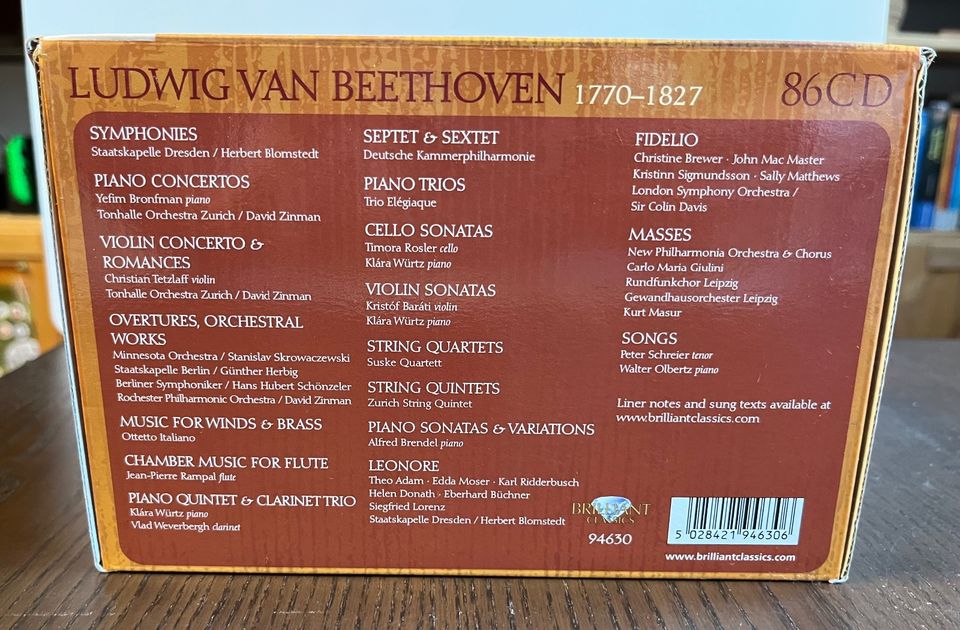 Beethoven - Complete Edition, 86 CDs in Kiel