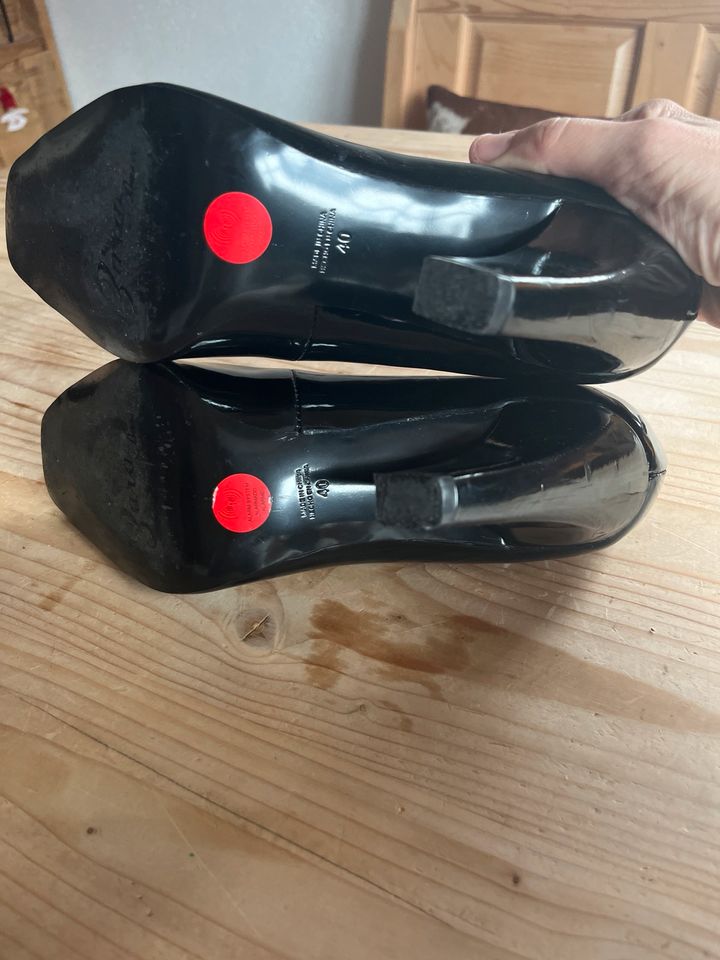 High Heels Lackleder schwarz Gr. 40 in Ulm