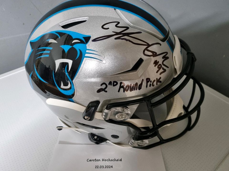 Signierte Full Size Helme der Carolina Panthers in Mülheim (Ruhr)