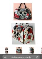 Tasche Handtasche Totenkopf Glitzer Amerika ✅neu Skull Düsseldorf - Friedrichstadt Vorschau