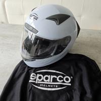 Sparco Club X1 Motorradhelm weiß schwarz M Helm Motorrad Roller Nordrhein-Westfalen - Niederkrüchten Vorschau