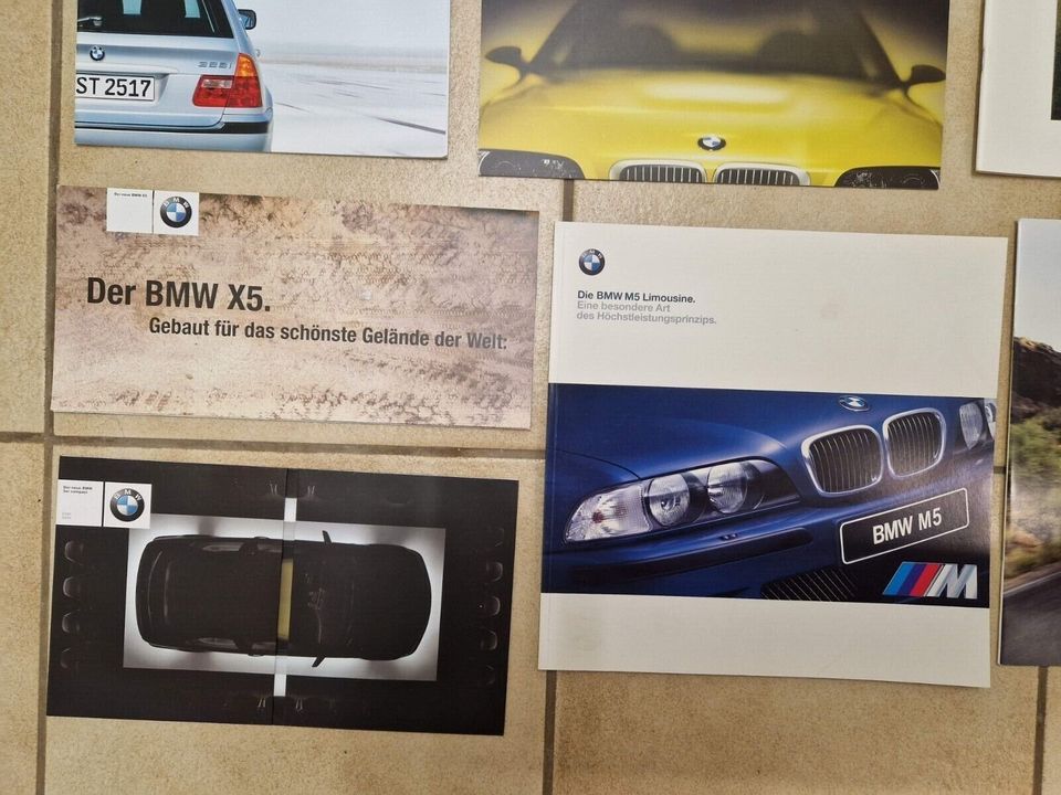 BMW Prospekte Konvolut 7er E39, M5 E39, M3 E46 Touring, X5, 1er.. in Hüllhorst