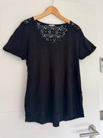 Leinen Damen T-Shirt schwarz, Esprit mit Spitzeneinsatz, Gr. L. Köln - Widdersdorf Vorschau