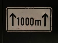 Verkehrszeichen 1001-30 StVO Länge Verbotsstrecke 1000 Meter Thüringen - Nazza Vorschau