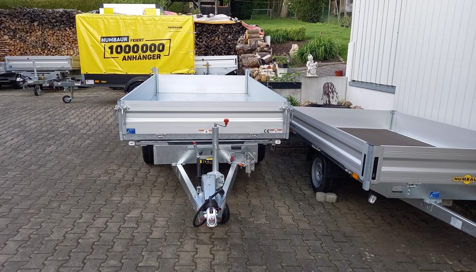 Humbaur HTK 3500.31 Alu Dreiseitenkipper E-Pumpe SOFORT VERFÜGBAR in Gundremmingen