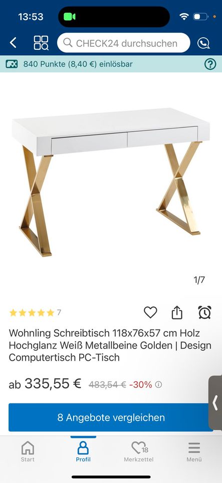 Schreibtisch/ Schminktisch in einem guten Zustand in Erkelenz